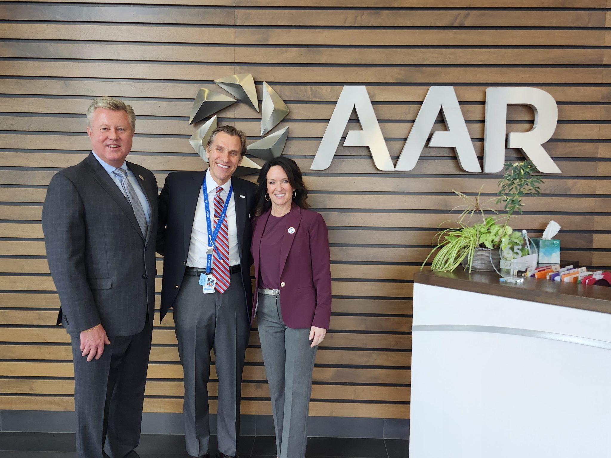 Rep. Sanalitro tours Allen Aircraft Radio (AAR) in Wood Dale Jennifer